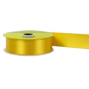 22mm Gold Polyester Satin Ribbon 3m