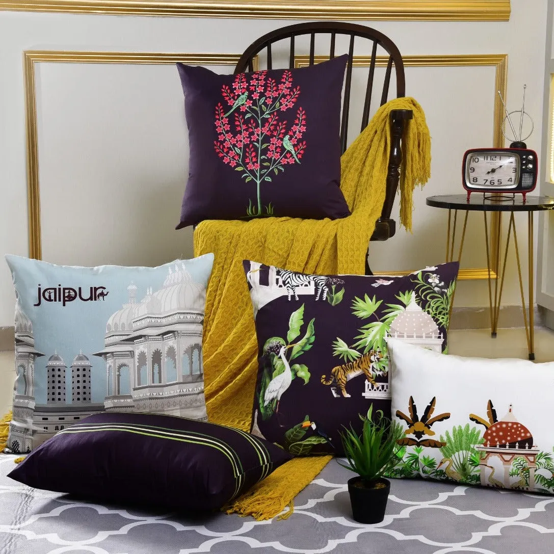 5 PCs Digital Printed Cushions-Jaipur