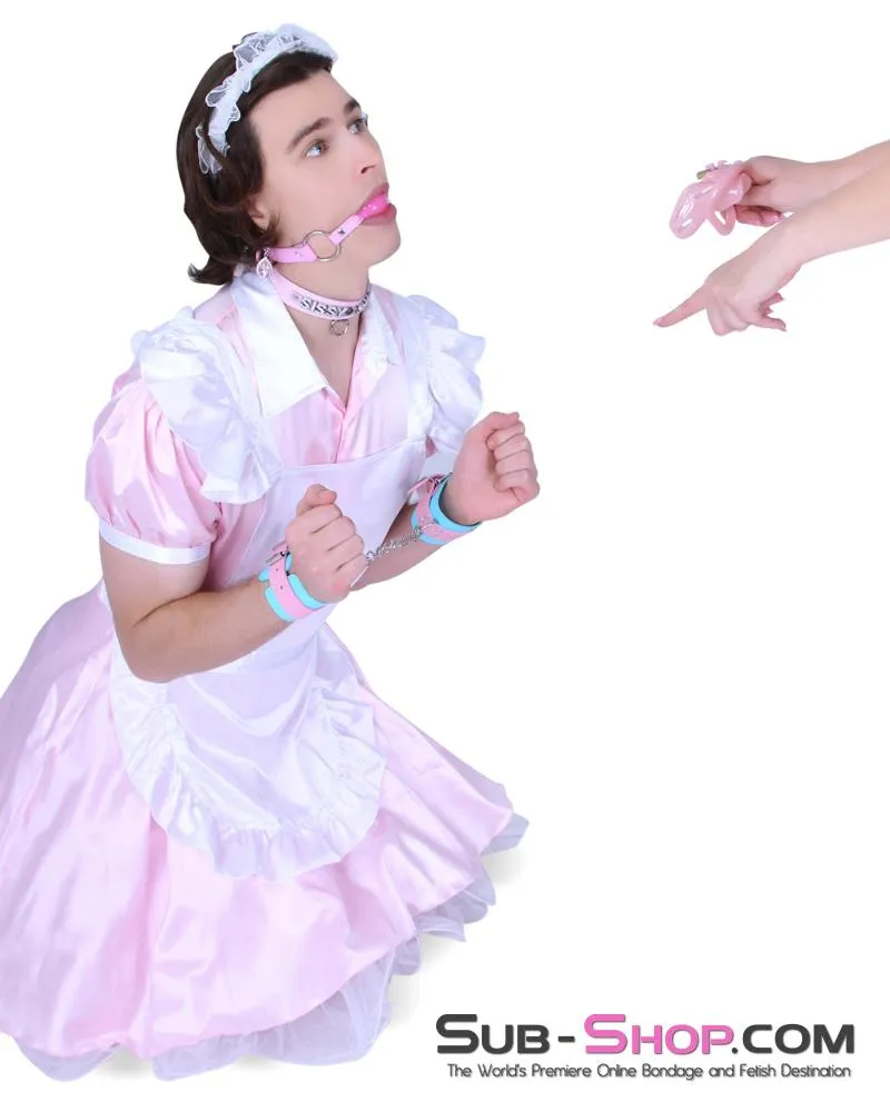 5764AE      Sissy Boi Maid Costume Sissy Roleplay Slave Serving Dress