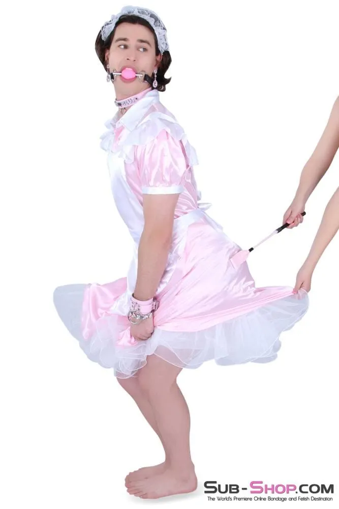 5764AE      Sissy Boi Maid Costume Sissy Roleplay Slave Serving Dress