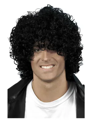 Afro Wet Look Wig, Black