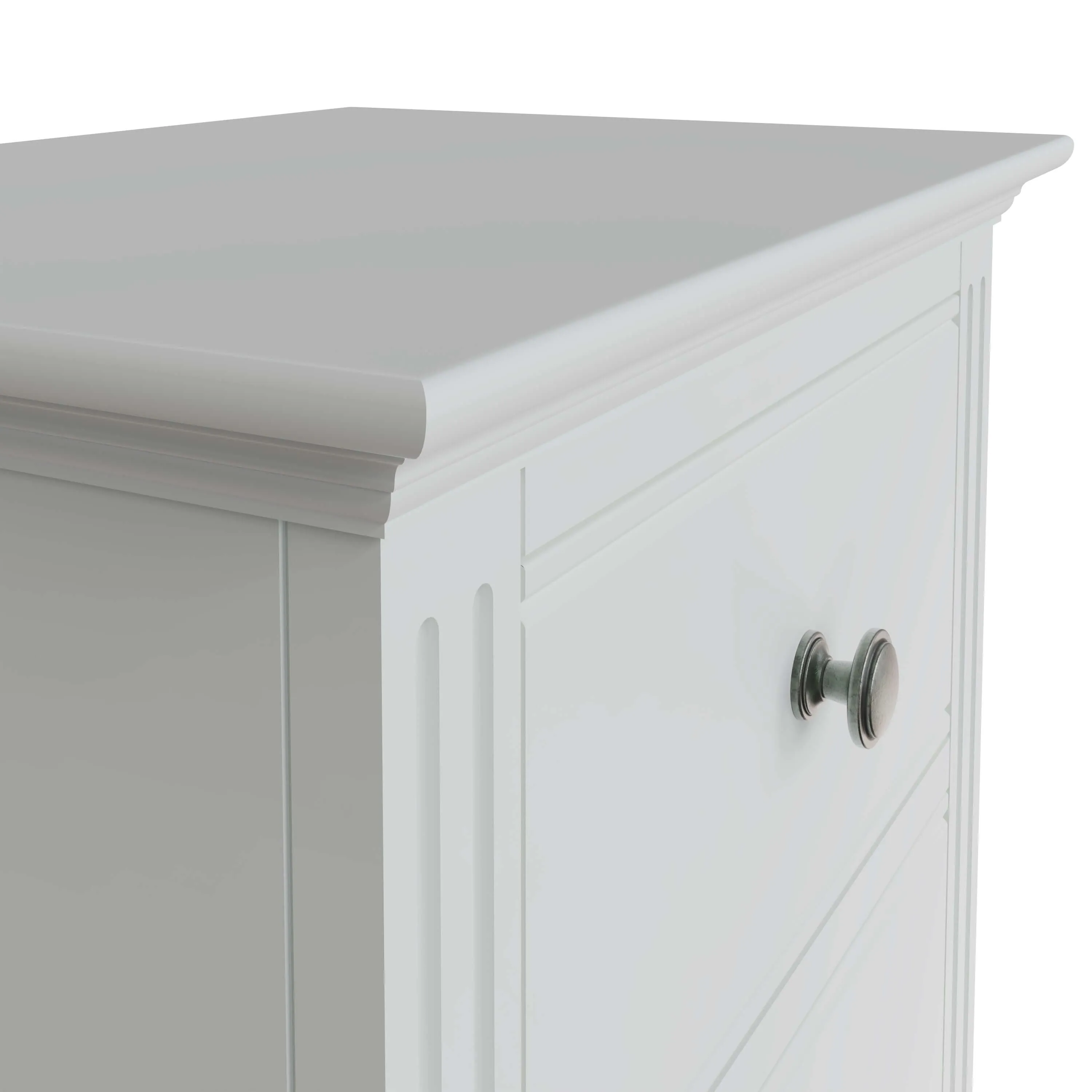 Amelia Narrow White Chest Of Drawers