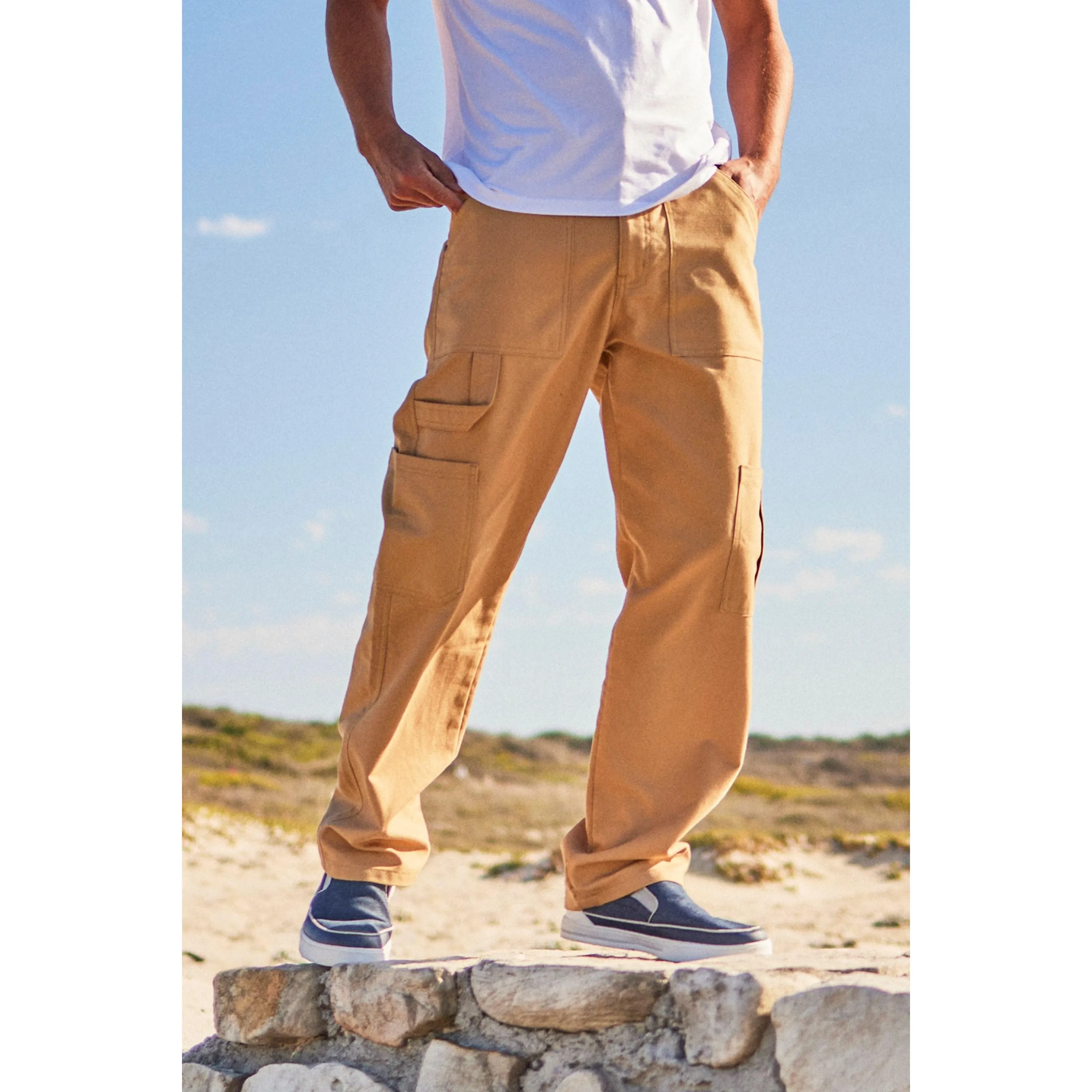 Animal Mens Stan Organic Cargo Trousers