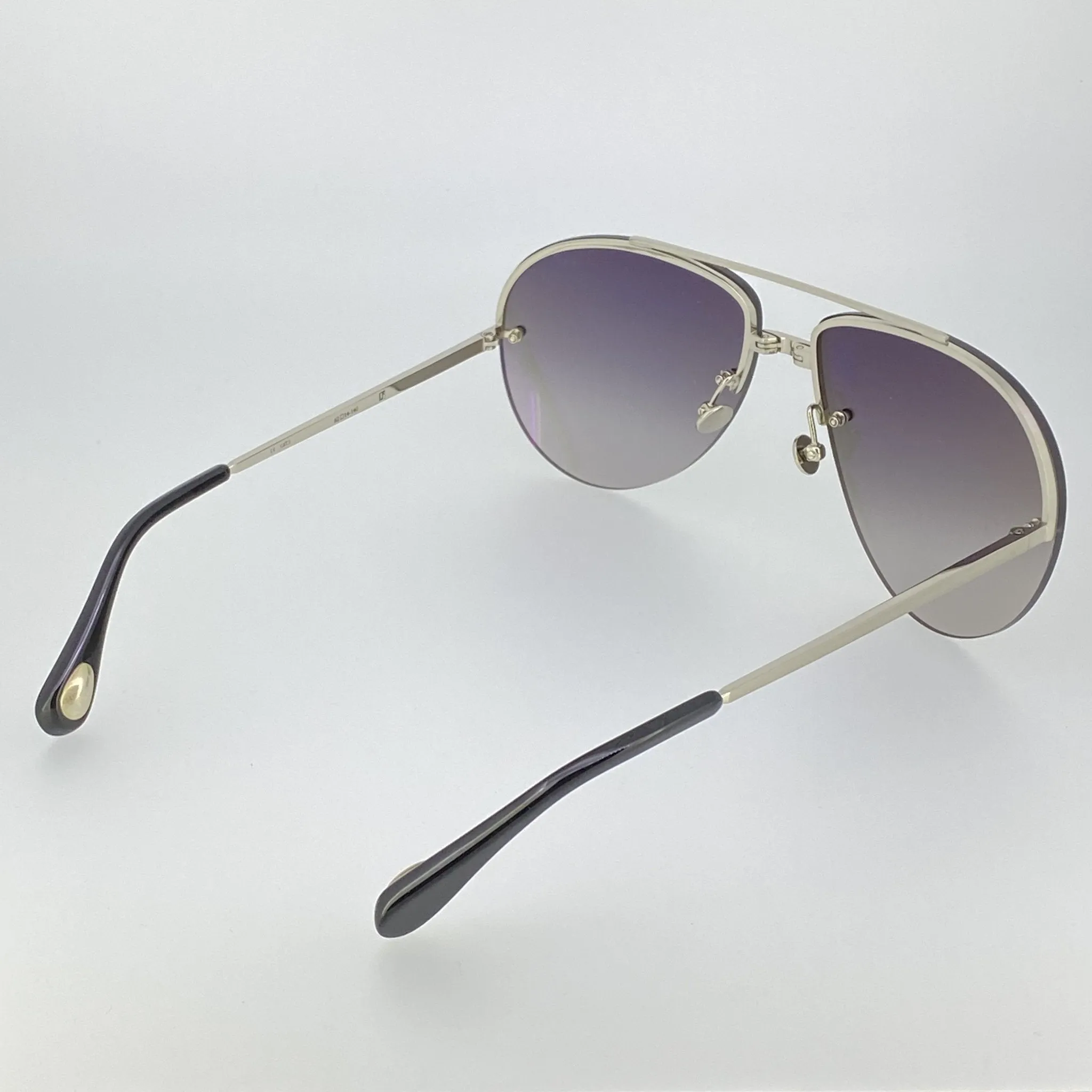 Ann Demeulemeester Men's Sunglasses White Gold and Gray AD13C1SUN