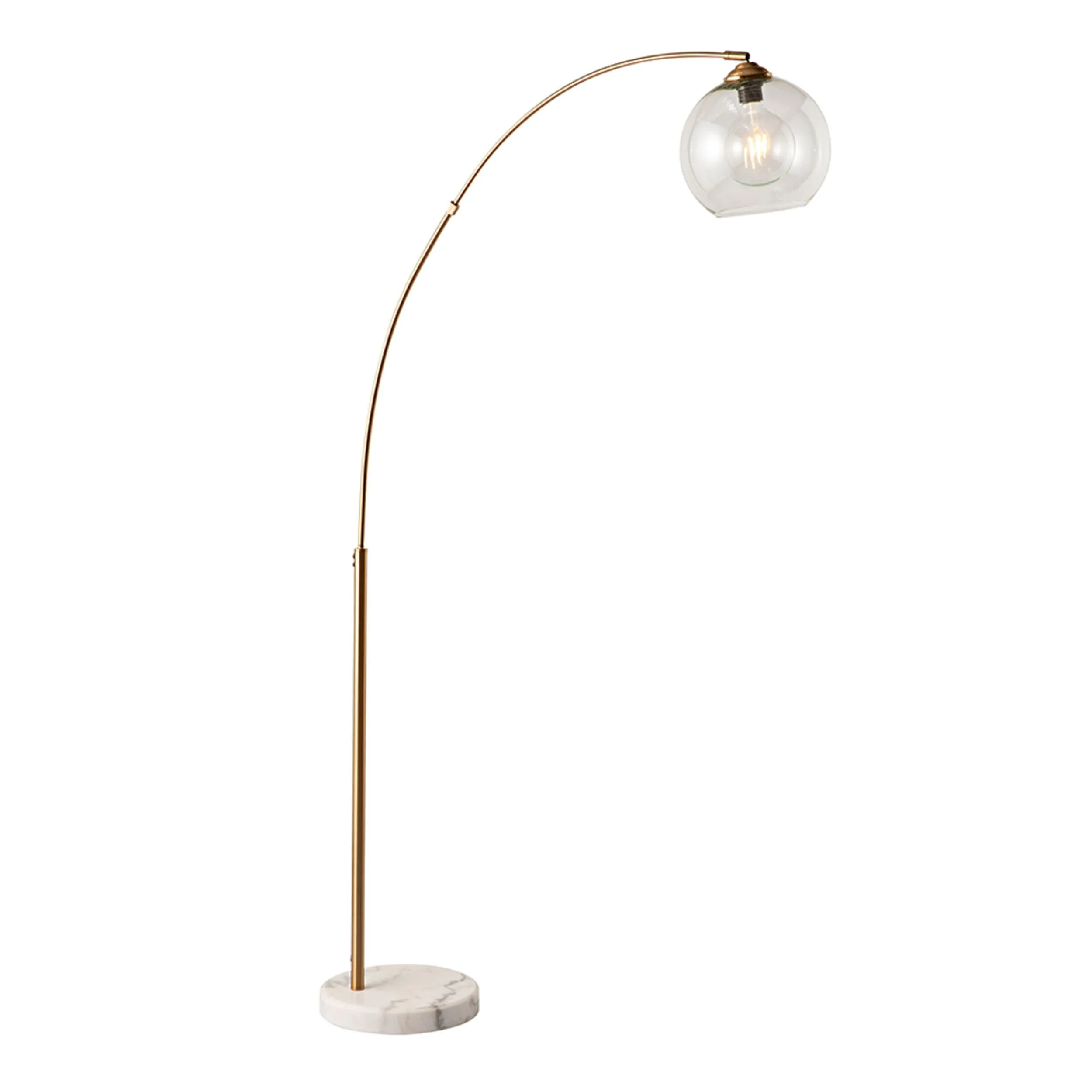 Azzedine Gold Metal Floor Lamp 166cm