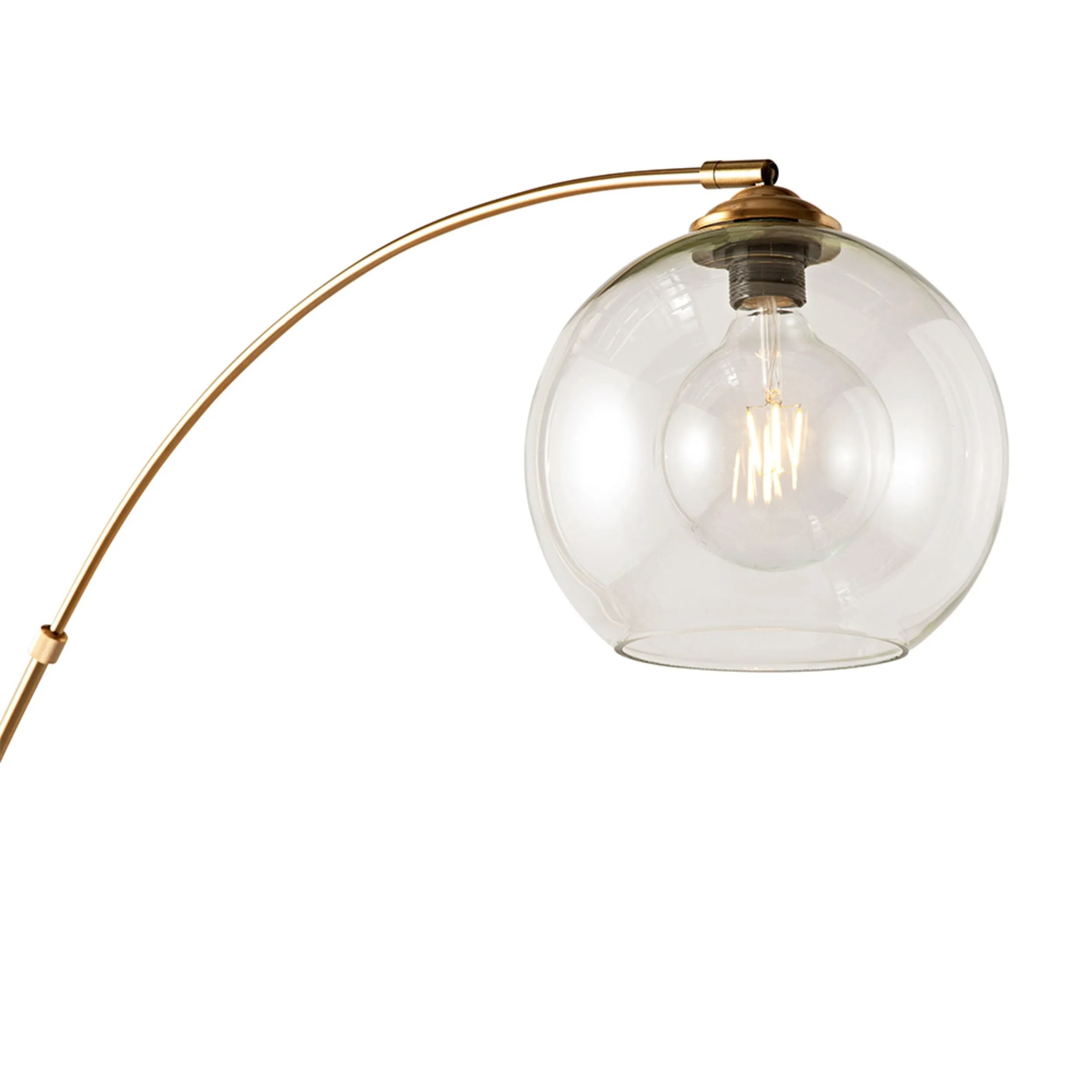 Azzedine Gold Metal Floor Lamp 166cm