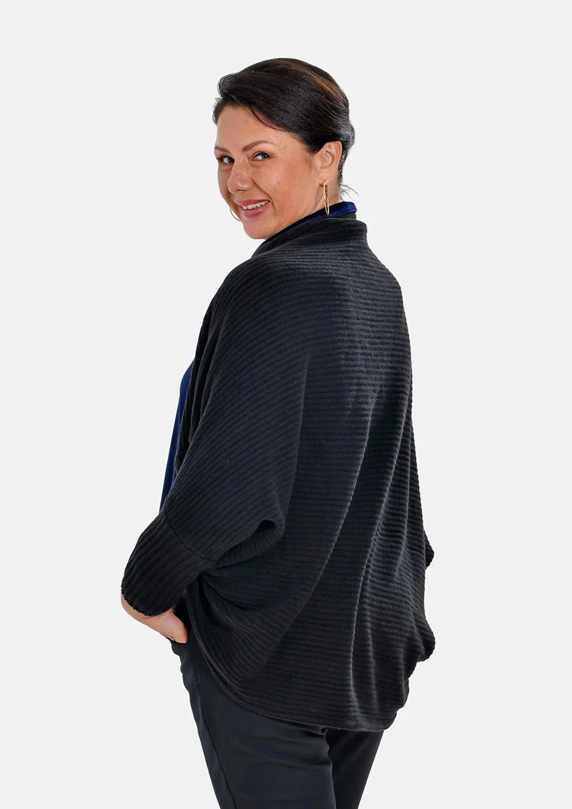 Batwing Sleeves Knitted Cardigan