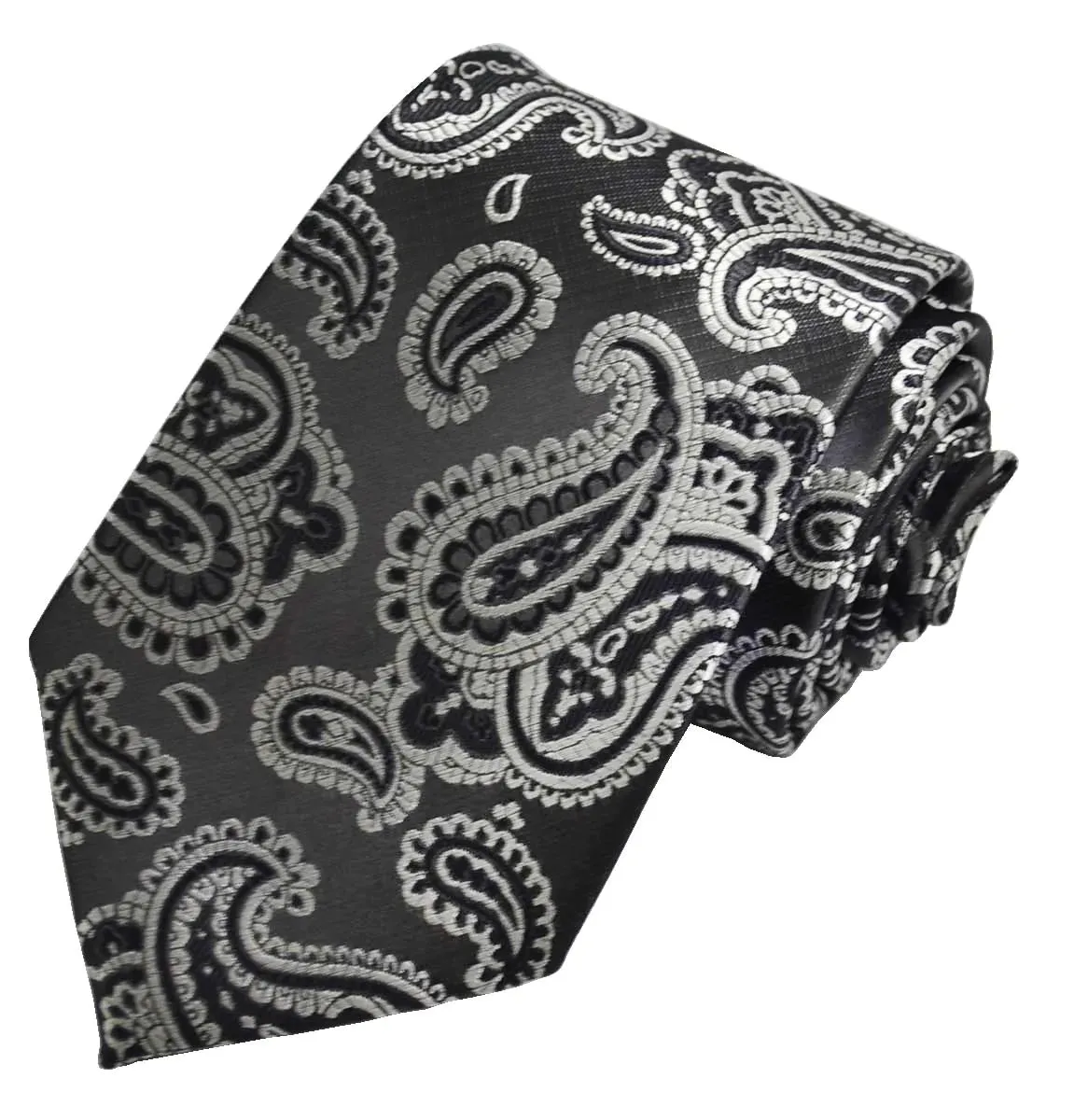 Black Fashionable Paisley Tie