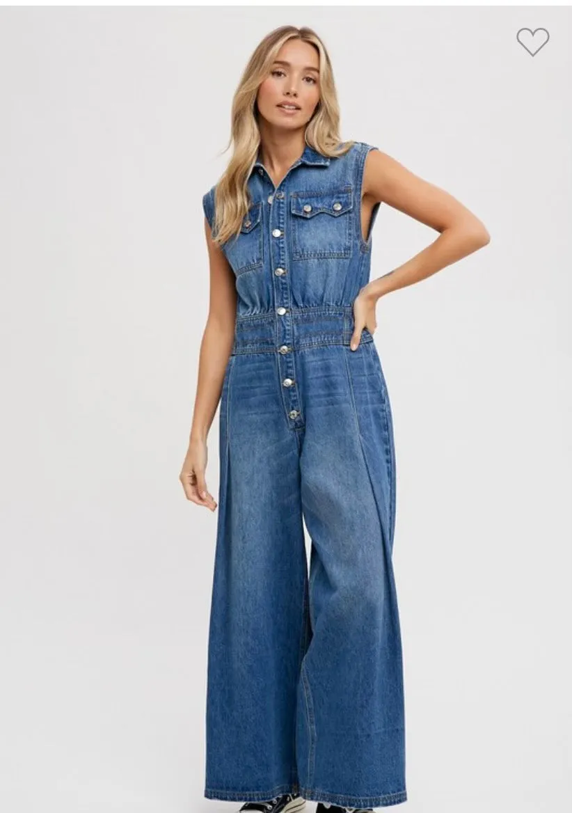 Blue Bliss Denim Jumpsuit