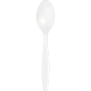 Bulk White Plastic Spoons (288 per Case)