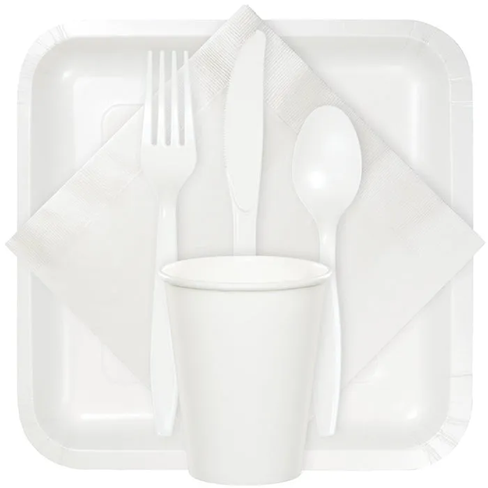 Bulk White Plastic Spoons (288 per Case)