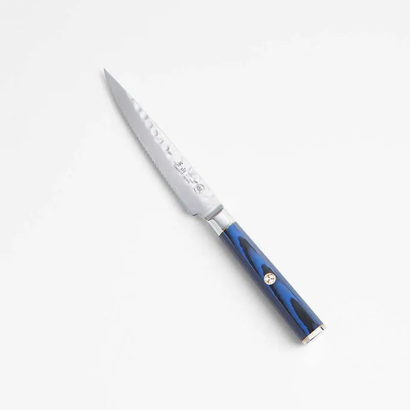 Cangshan Kita Blue 5" Serrated Utility Knife w/ Sheath