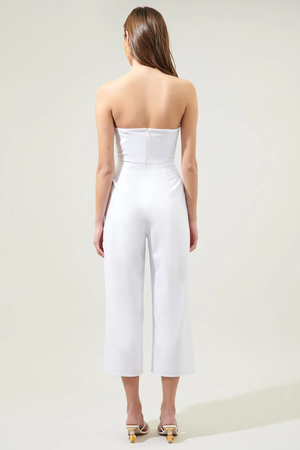 Caruso Bow Tie Cropped Jumpsuit