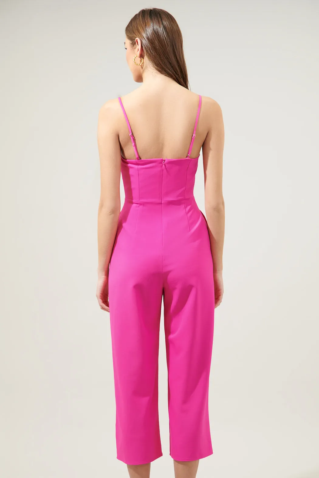 Caruso Bow Tie Cropped Jumpsuit