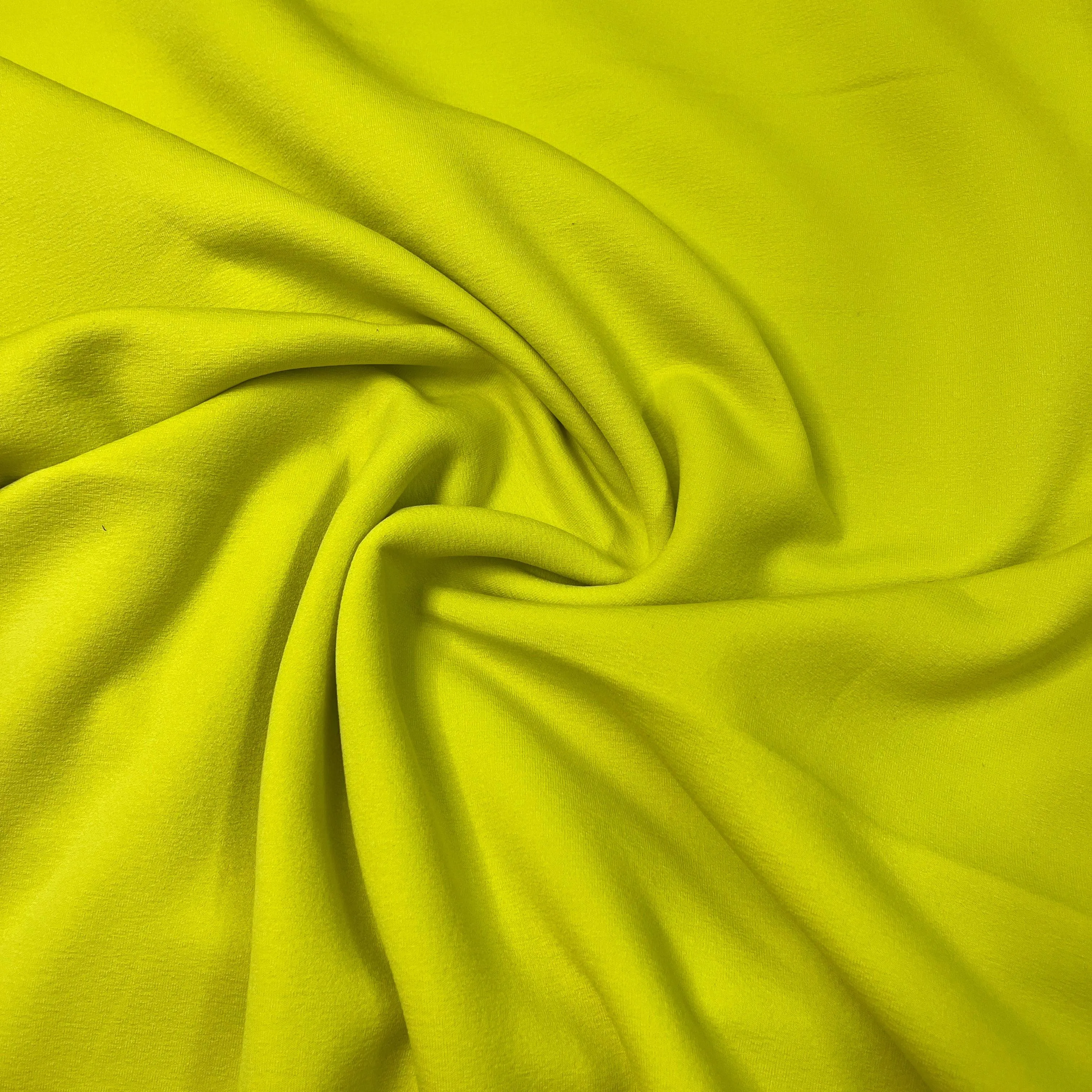 Citrus Polyester/Spandex Fleece Fabric - 230 GSM