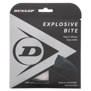 Explosive Bite Black 16G Tennis String