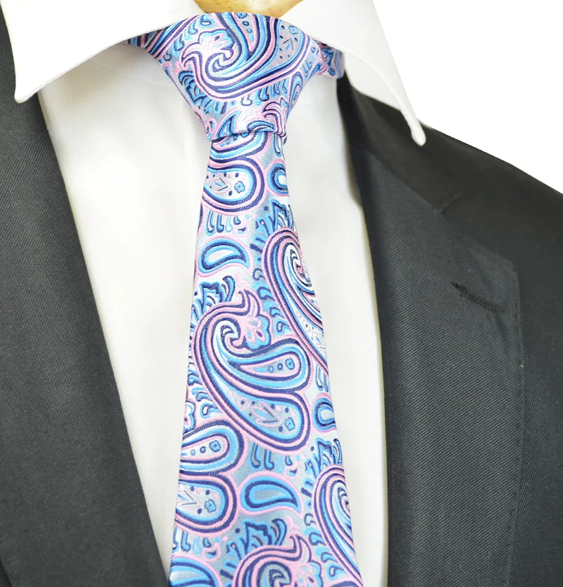 Extraordinary Pink Paisley Design Tie