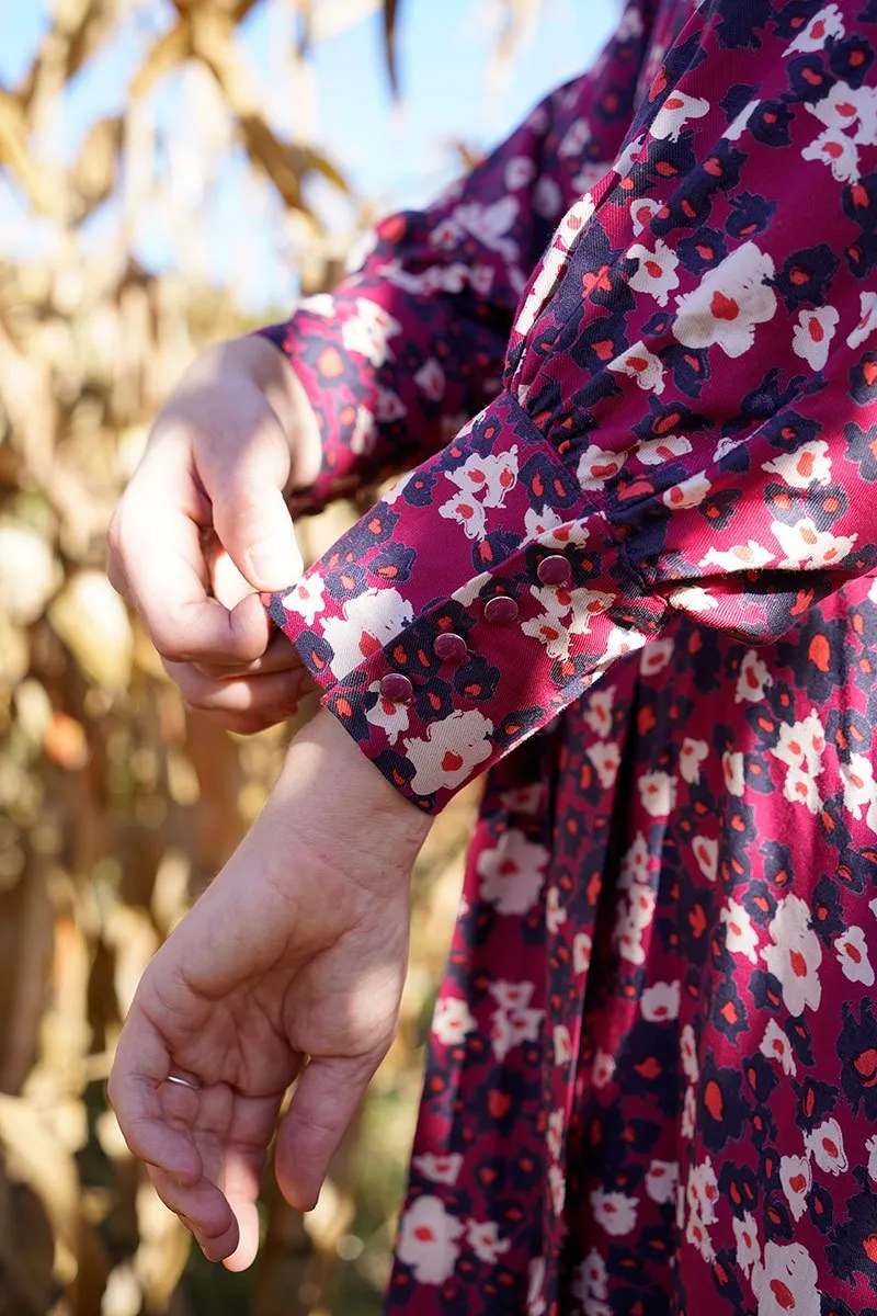 Églantine & Zoé - Carlota Pink Magenta ECOVERO™ Viscose Twill Fabric