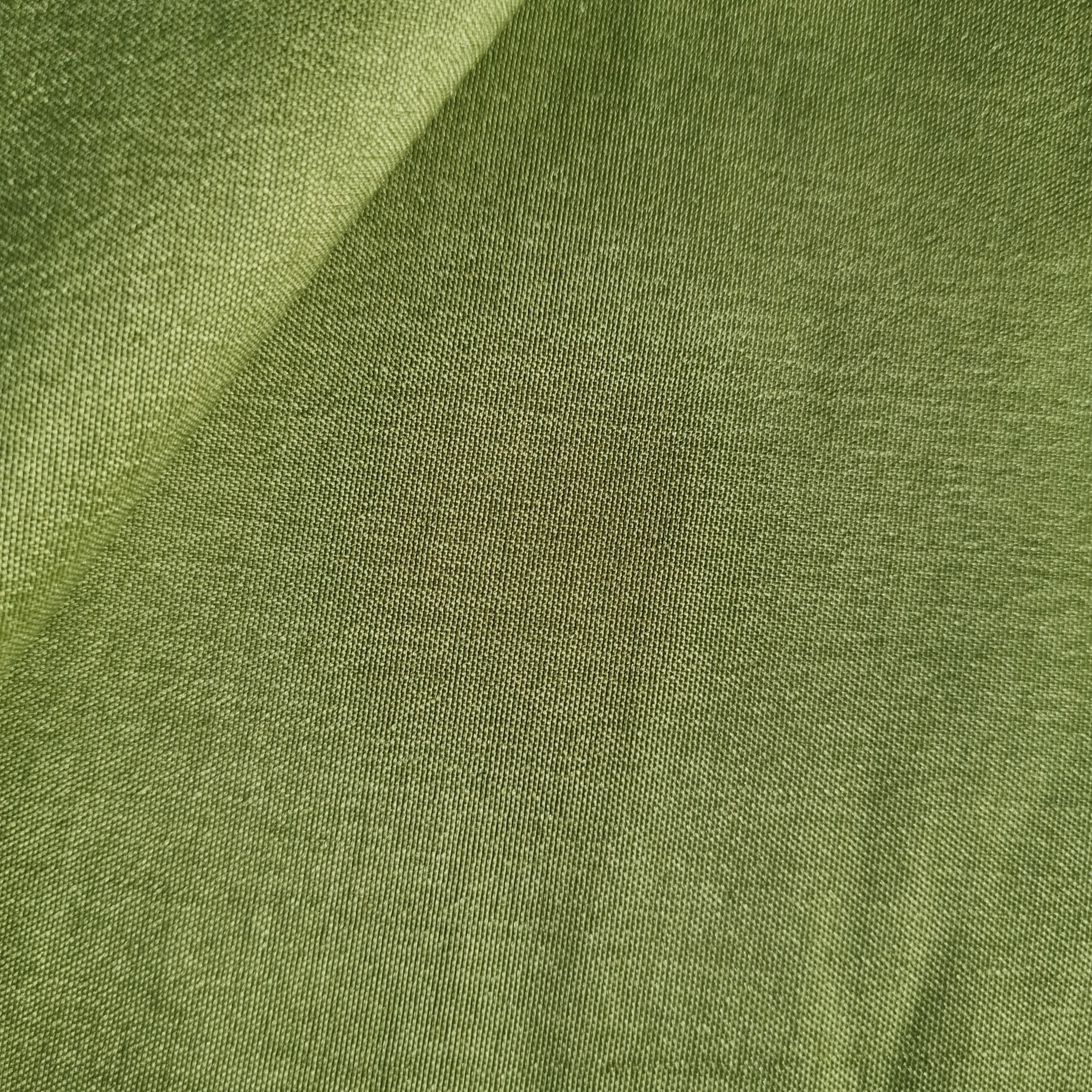 Green Solid Russian Silk Fabric 17927