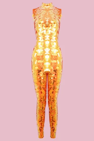 IRIS SEQUIN JUMPSUIT - FOX