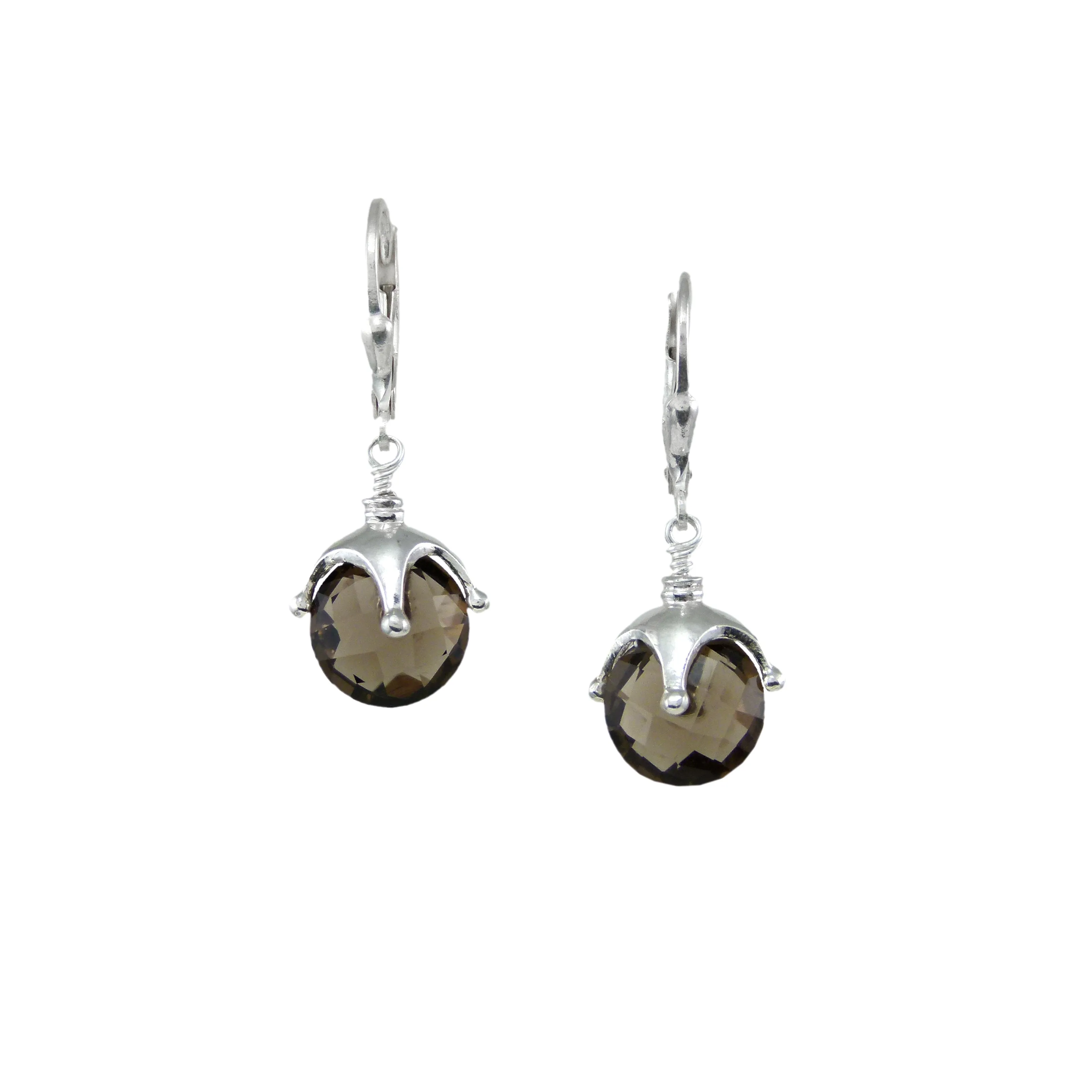 Jester Cap Earrings - Small, Silver