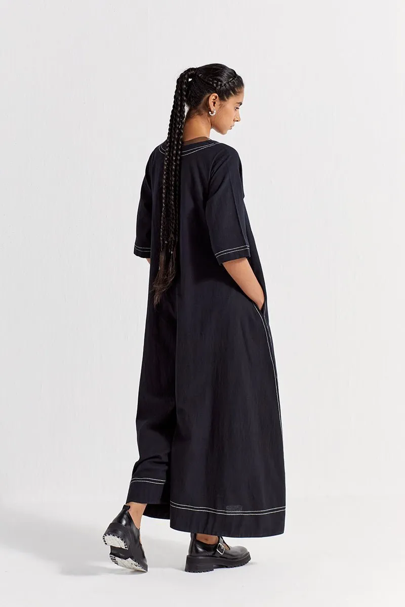 Jumpsuit (With Net Slip) - Black