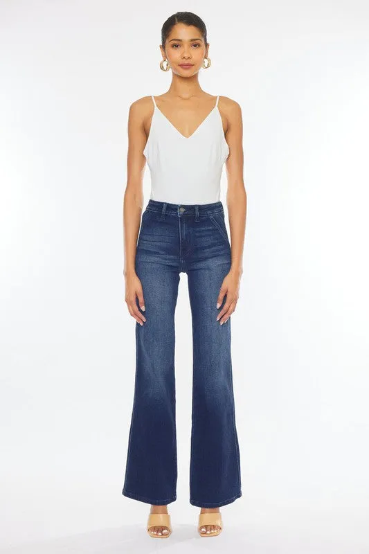 Kan Can High Rise Slim Flare Jeans