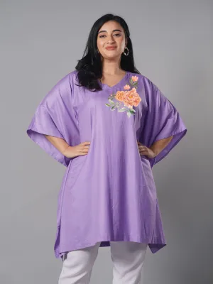 Lavender Rayon KaftanKurta - LavenderWhisper