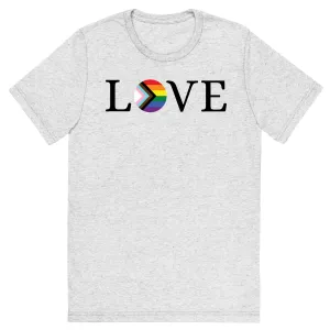 Love Pride Flag - Short sleeve t-shirt, comfy, soft, fun, bold