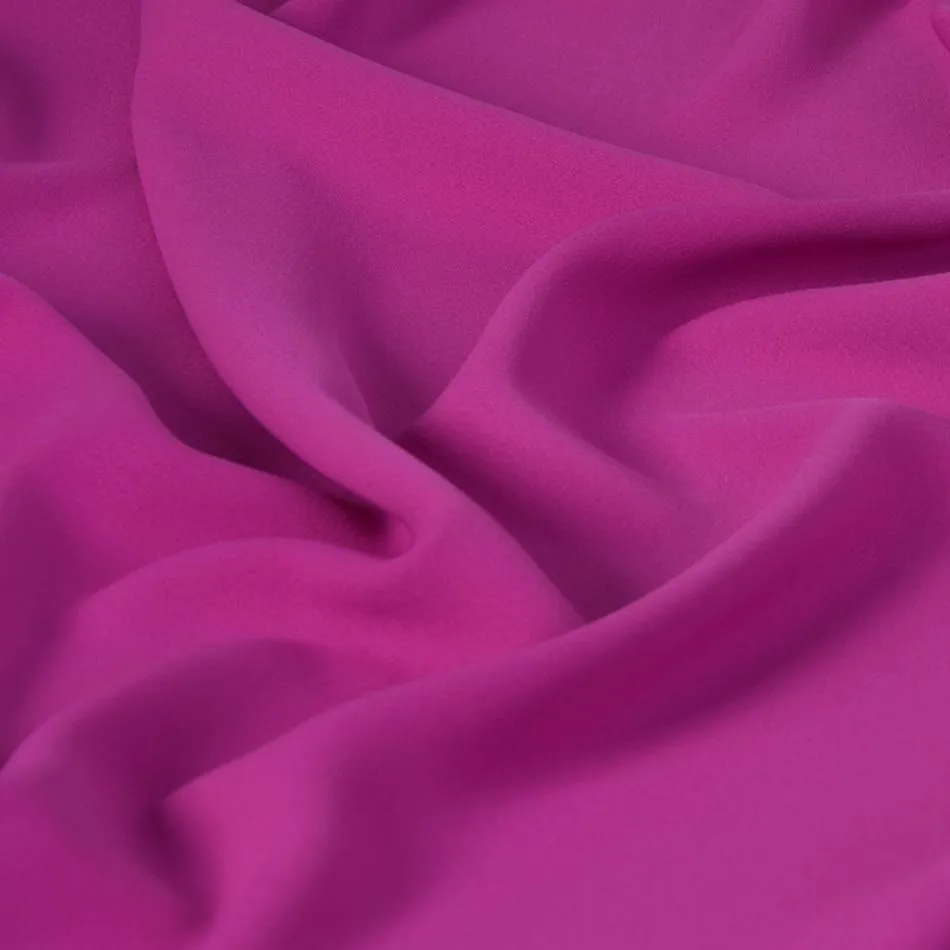 Magenta Polyester Crepe 2561