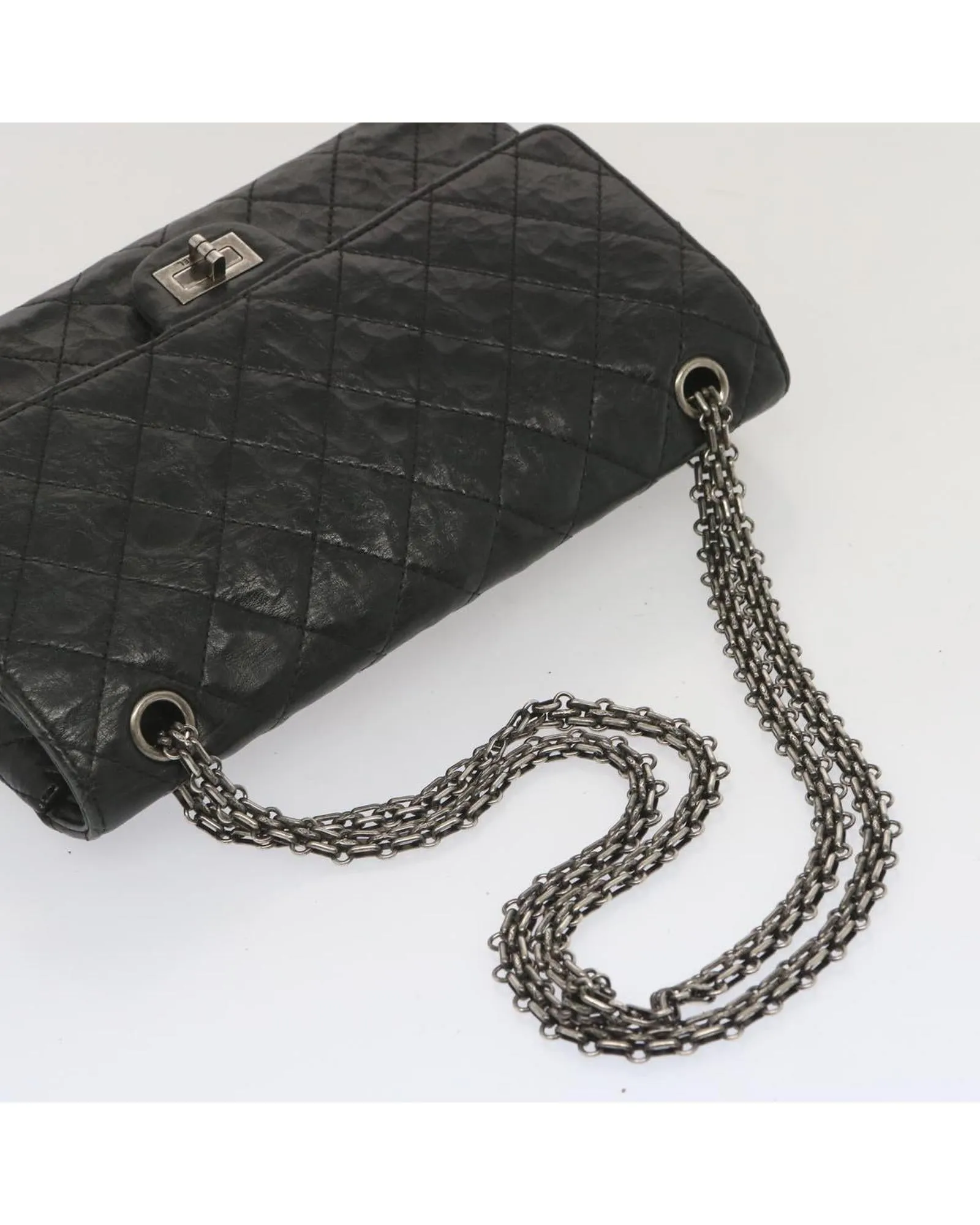 Matelasse Chain Bag in Aged Calfskin Leather