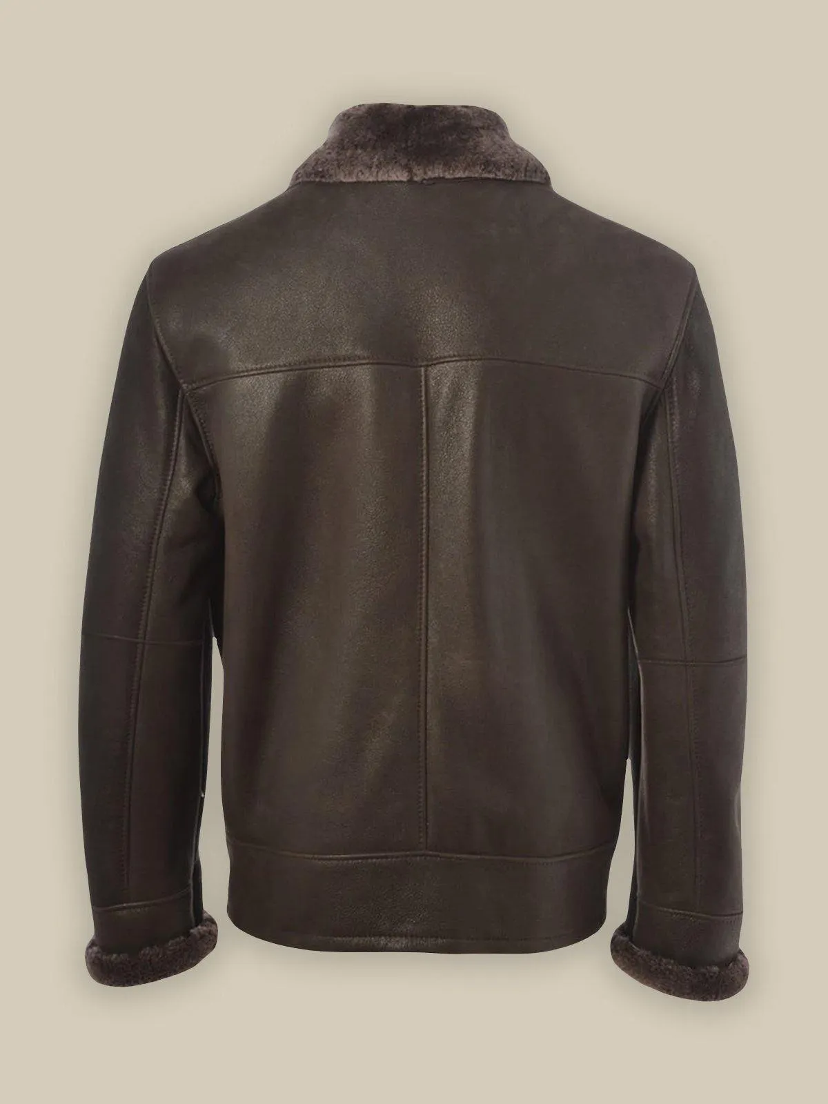 Men's Elite Black Shearling Leather Jacket