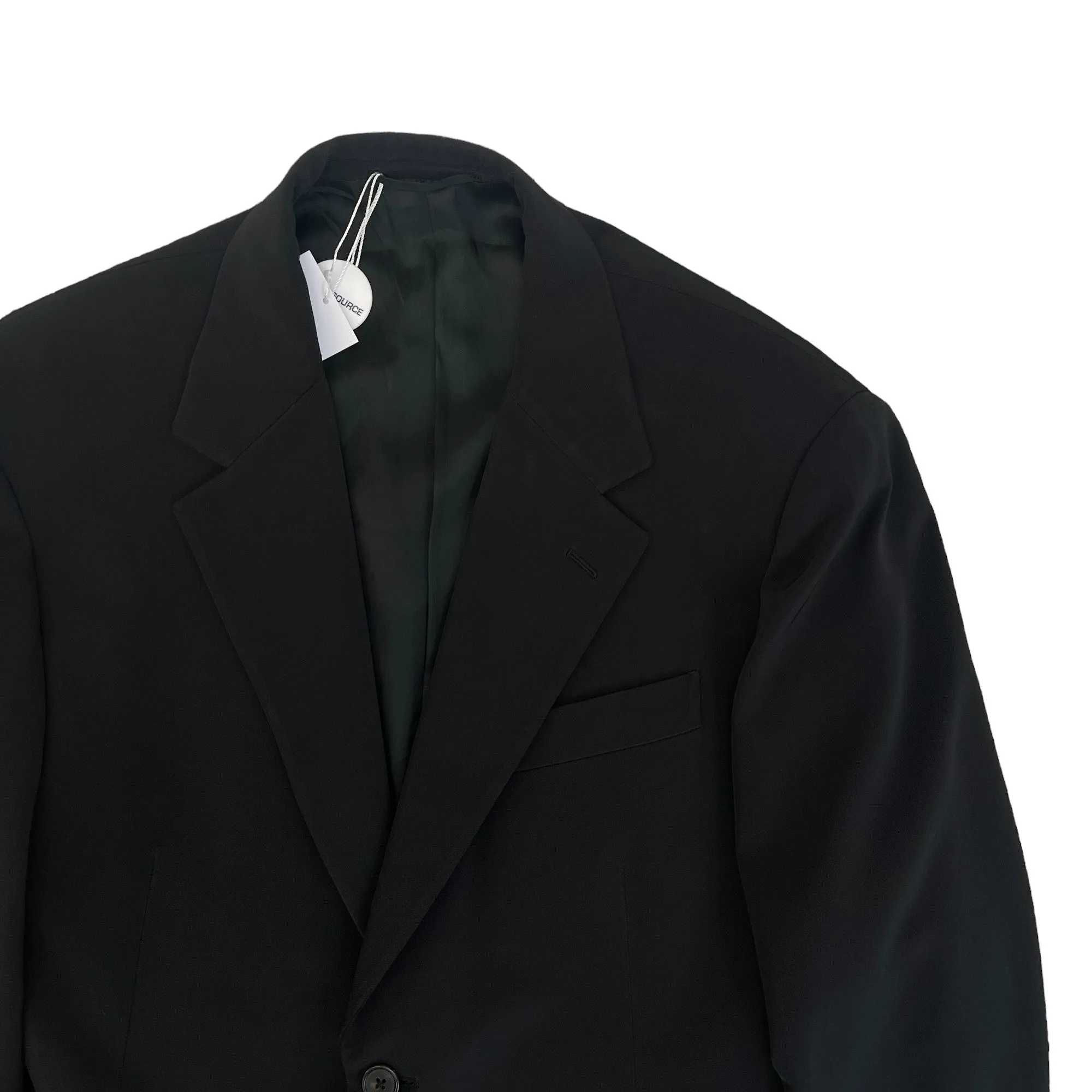 Men's Polyester Suit Black Size 52R