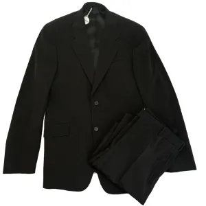 Men's Polyester Suit Black Size 52R