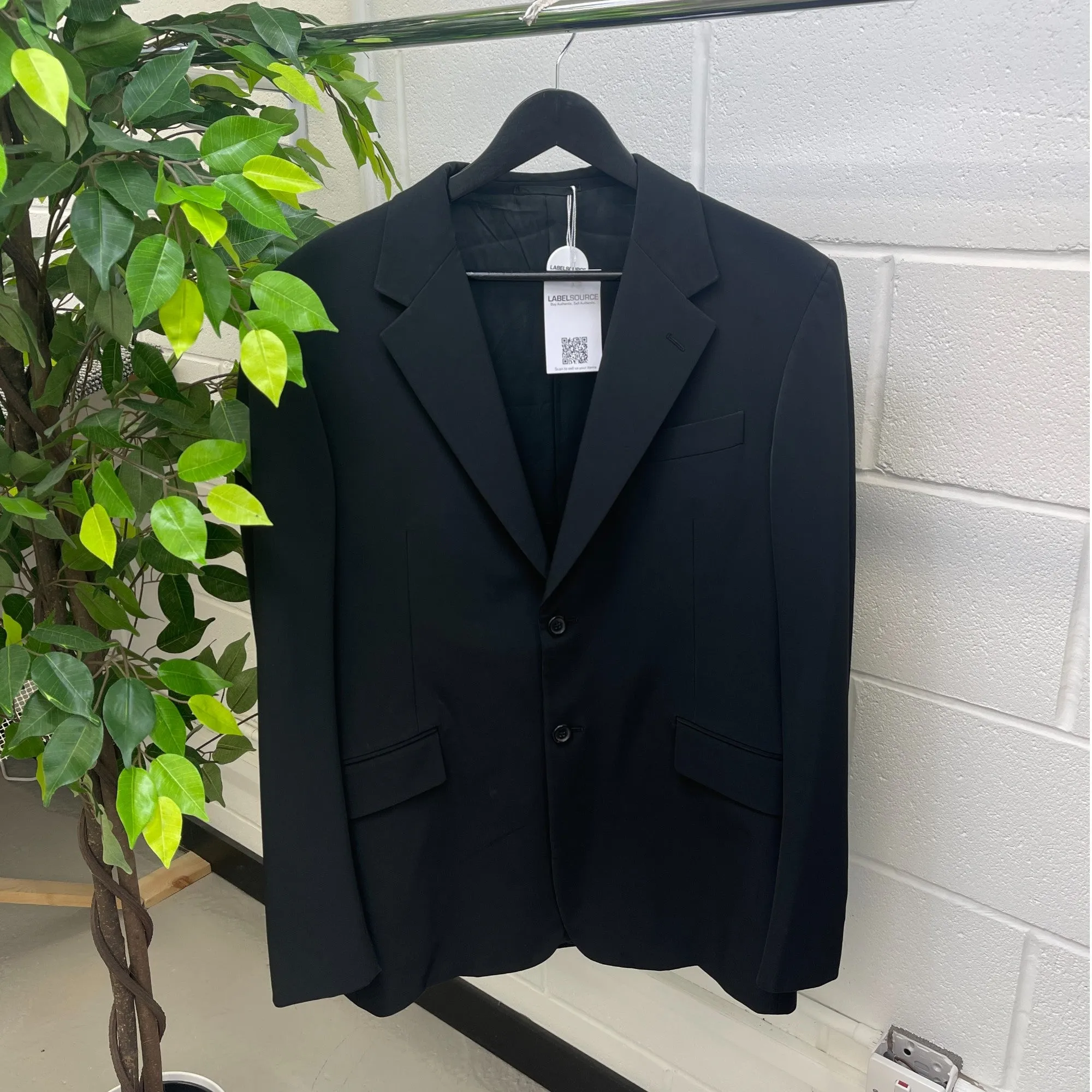 Men's Polyester Suit Black Size 52R