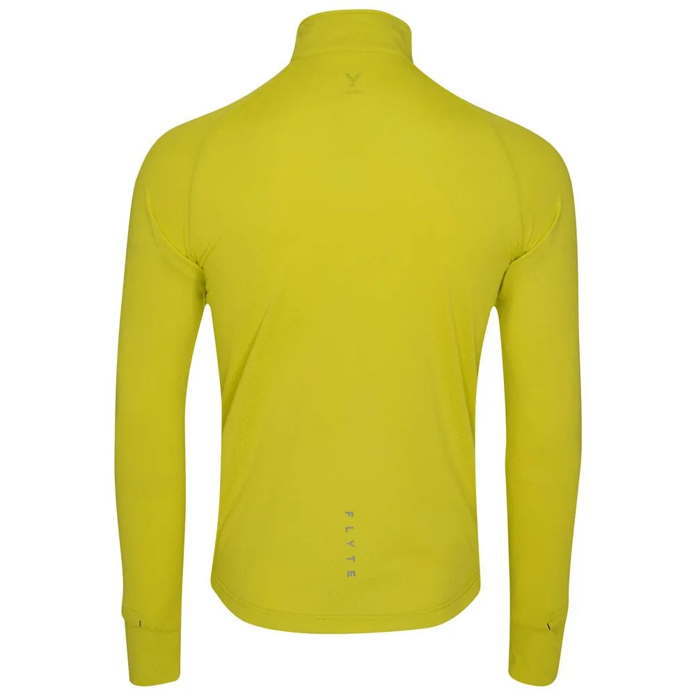 Mens Zephyr Zip Grid Fleece (Citron)