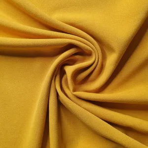 Mustard Solid Moss Crepe Fabric 17887