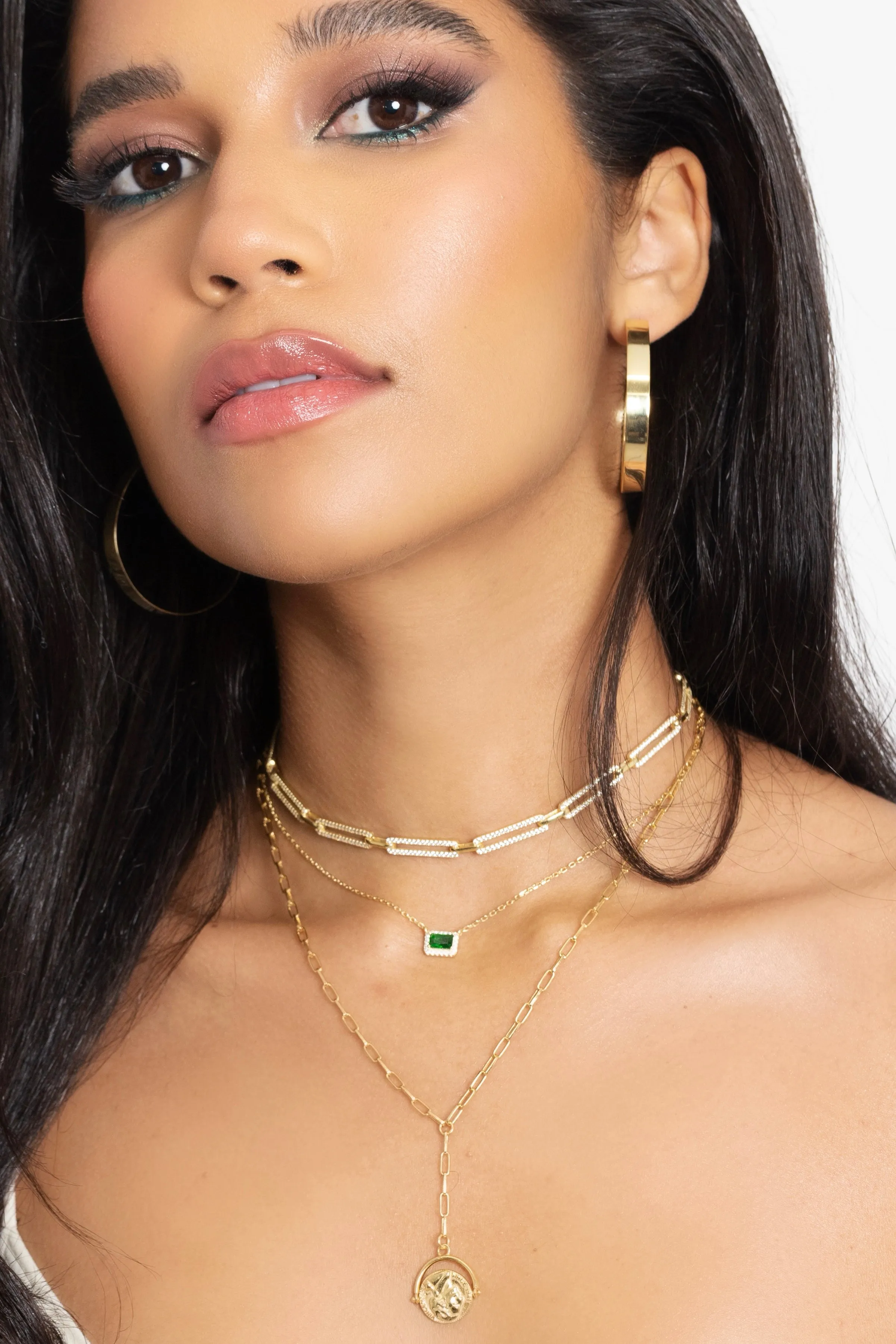 Pavé Oval Link Choker Necklace