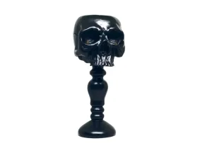 Resin Skull Tall Candle Holder