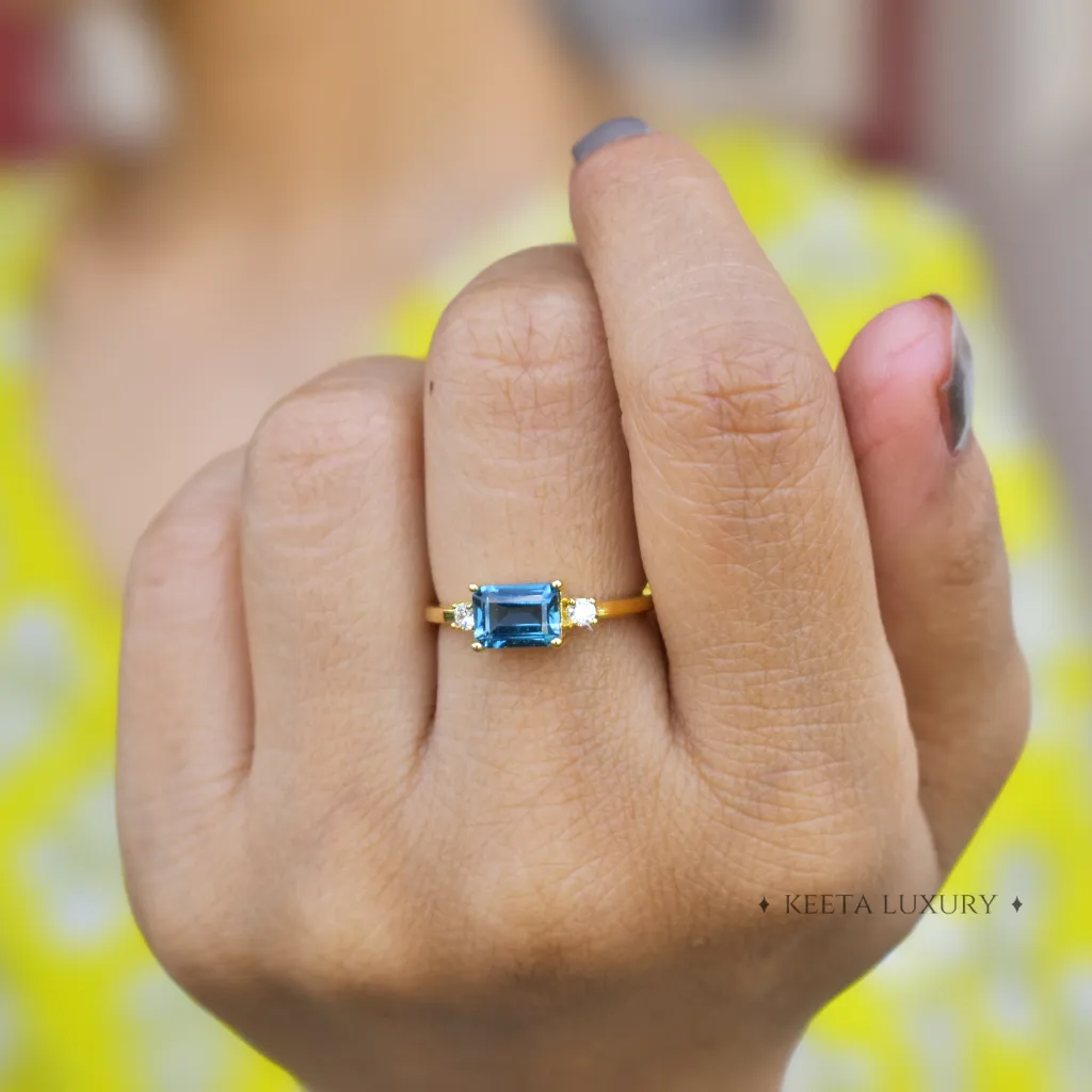 Royal Elegance - Blue Topaz Ring