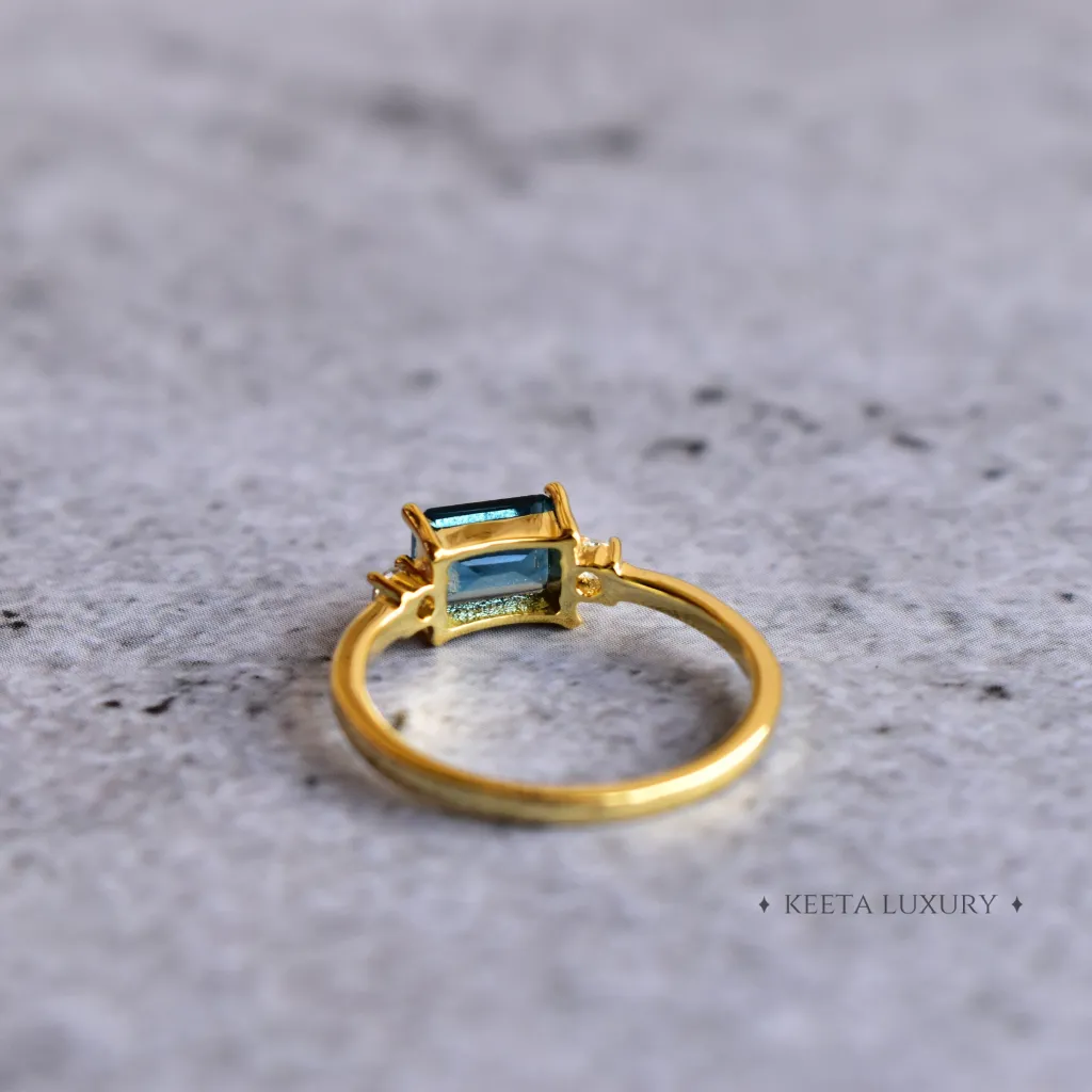 Royal Elegance - Blue Topaz Ring