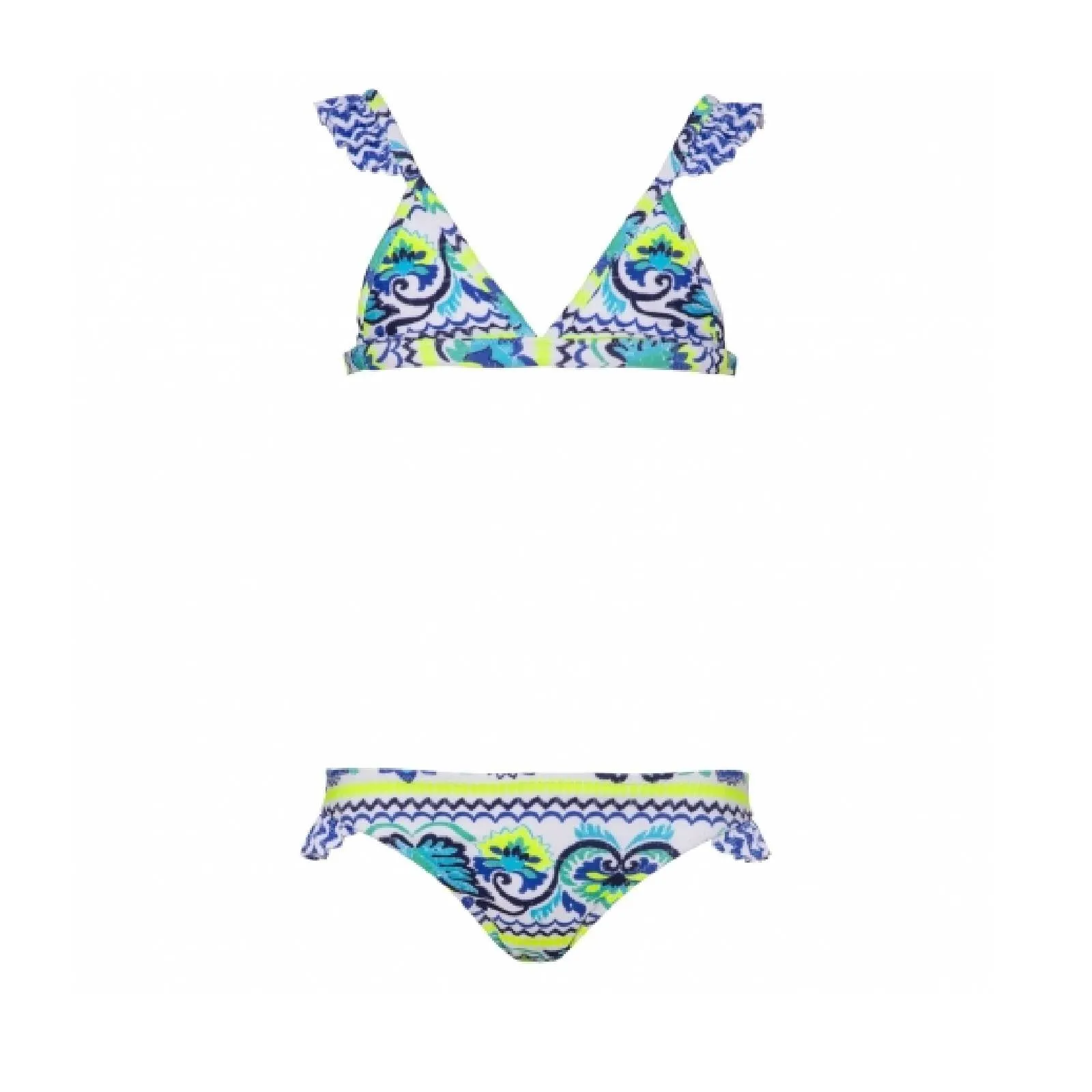 Ruffle Printed Bikini