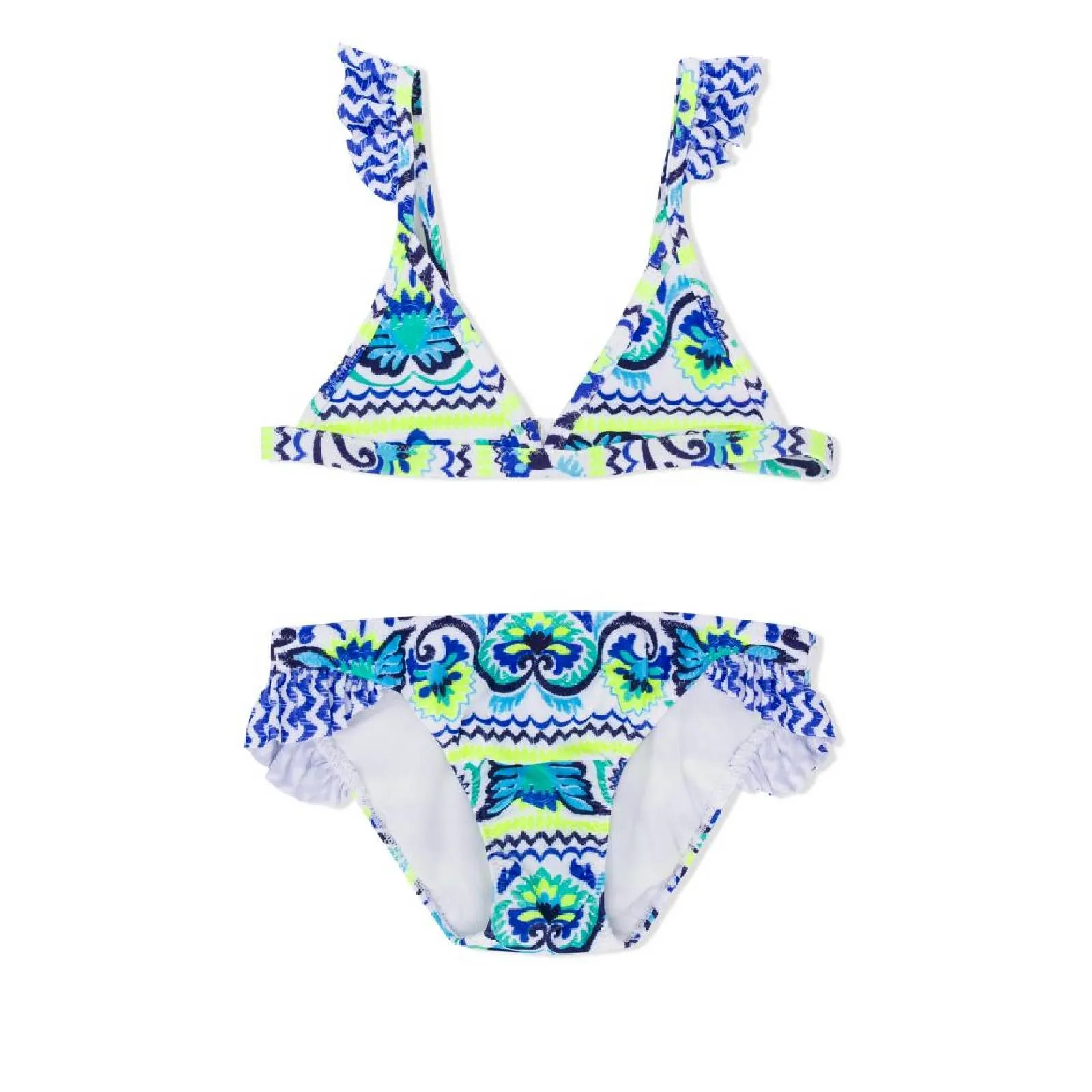 Ruffle Printed Bikini