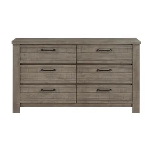 Rustic Industrial Gray Birch Dresser