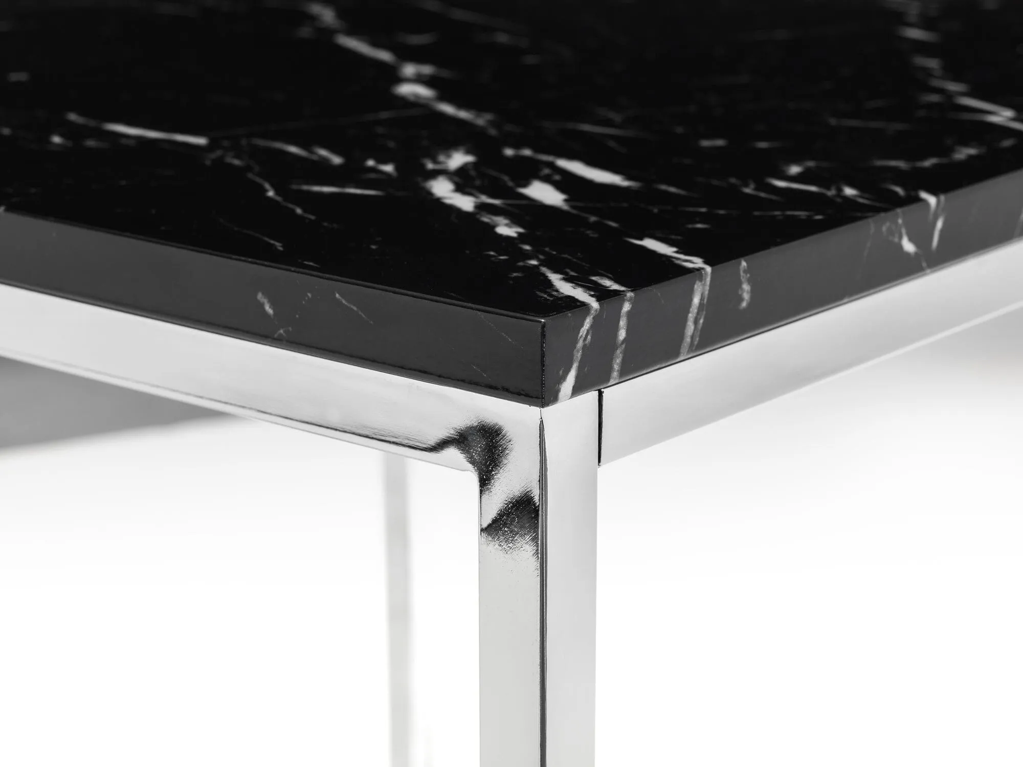 Scala Black Marble Top Coffee Table