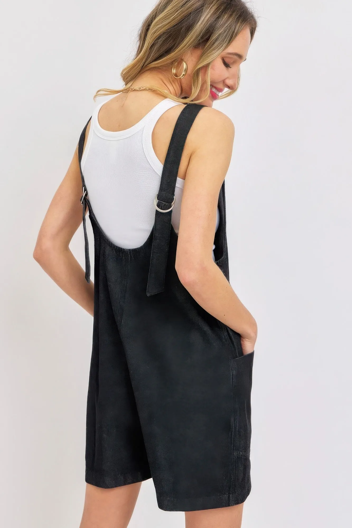 Summer Denim Overall Romper for Women