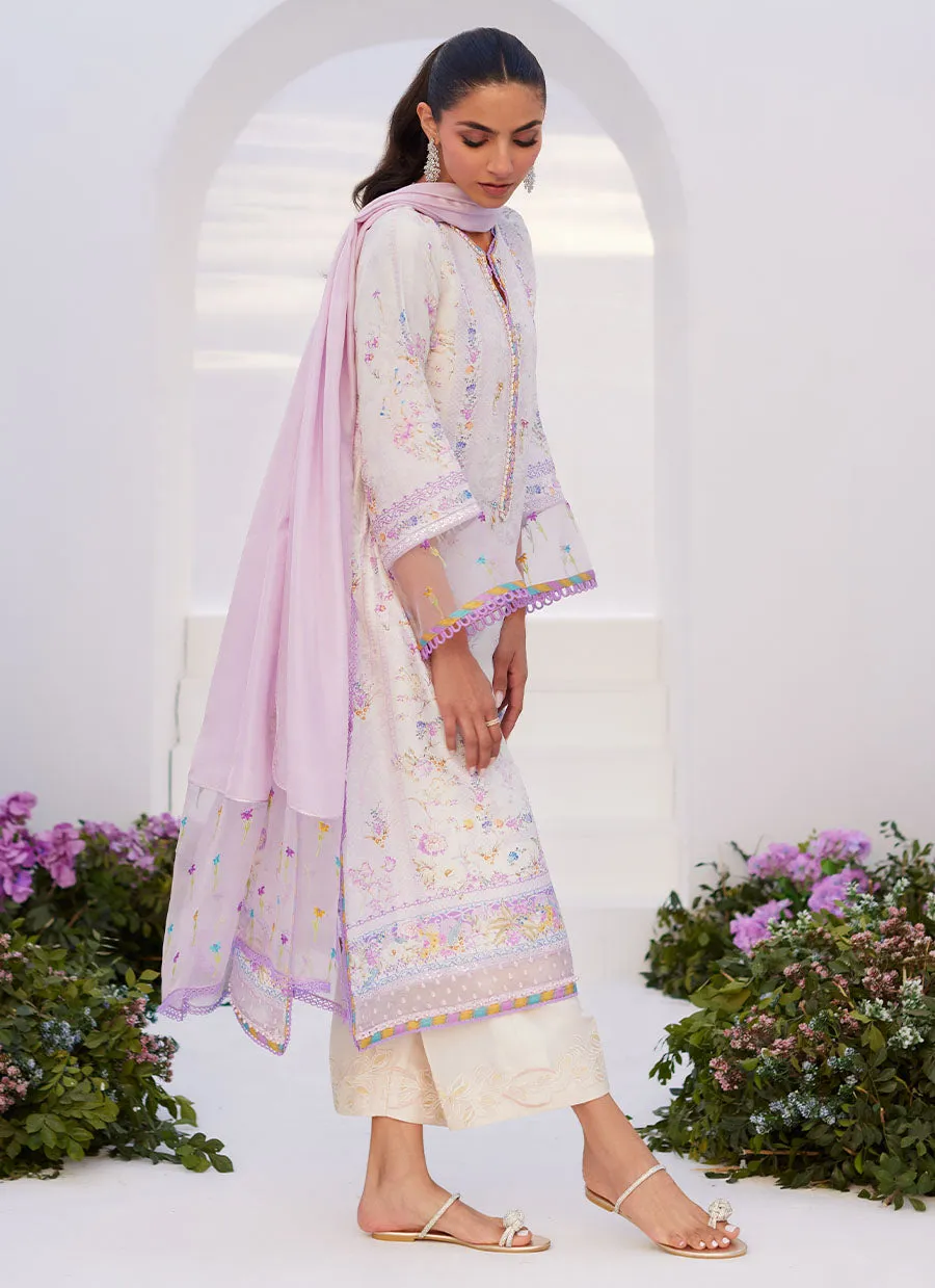 Thistle Lilac Shirt and Dupatta