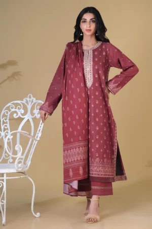 Unstitched 3 Piece Printed Masuri Lawn Suit