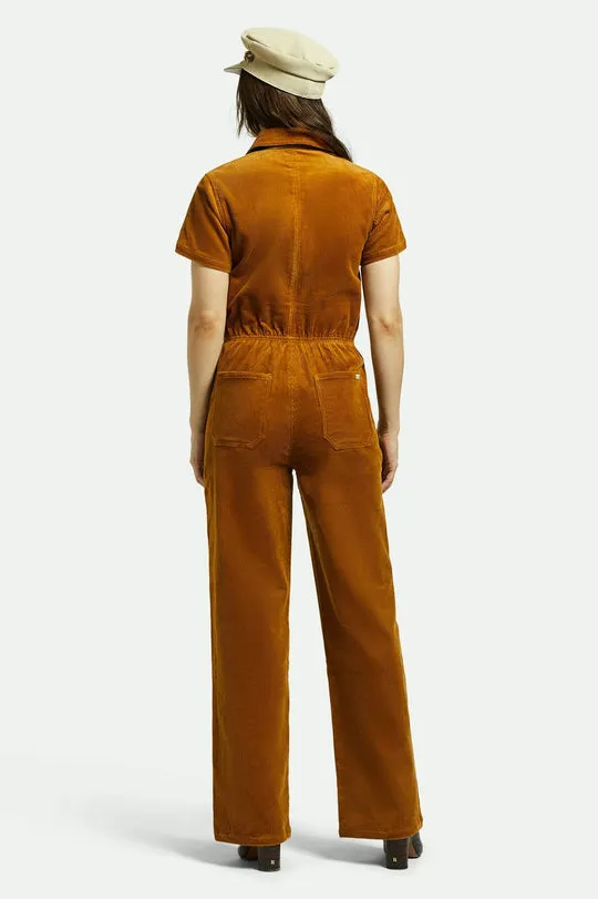 Utility Jumpsuit - Golden Brown