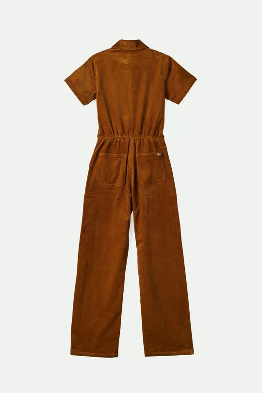 Utility Jumpsuit - Golden Brown